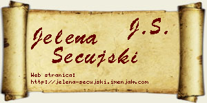 Jelena Sečujski vizit kartica